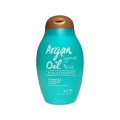 Безсульфатный шампунь Justk Argan Oil & Marula Oil Brightening для поврежденных волос
