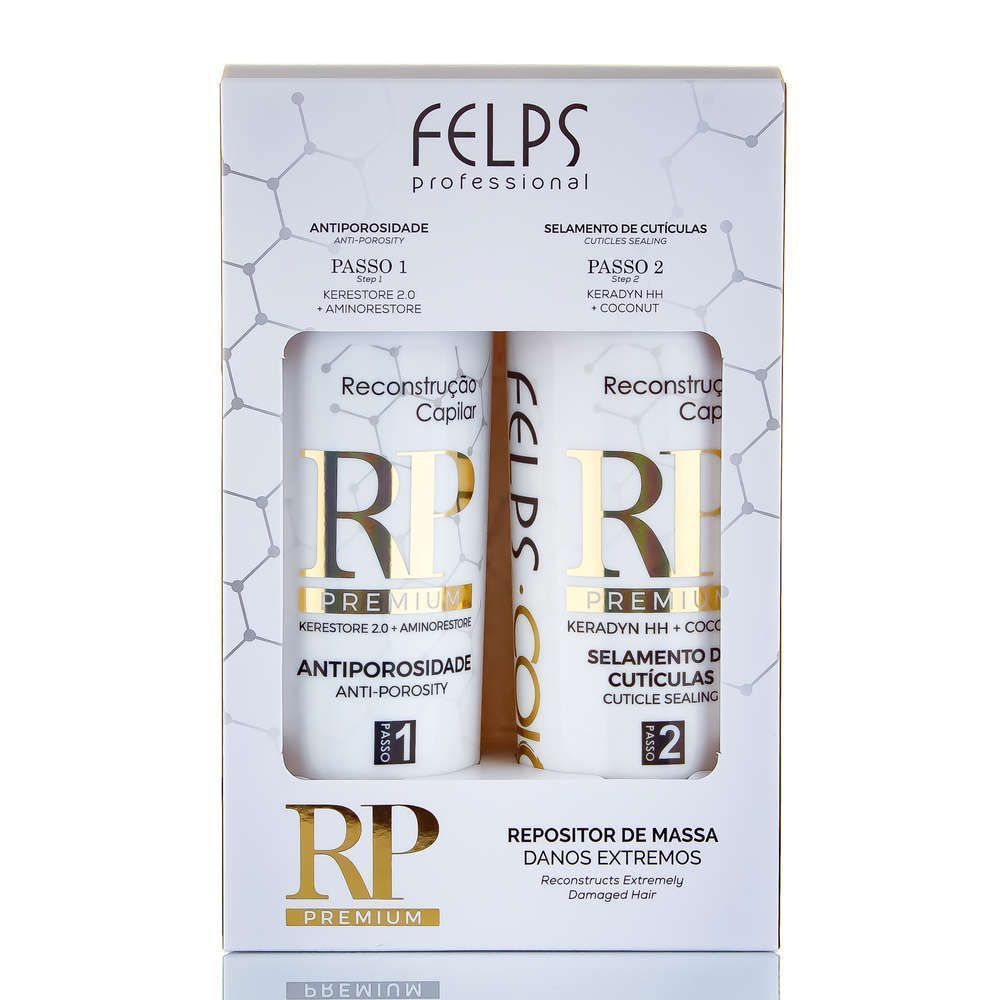 Crème Felps Color RP Premium 2x500ml Neuf - Reconstruction Cheveux, Kératine, Sans Sulfate