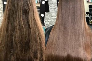 Кератиновое выпрямление волос: безупречная гладкость ухоженных прядей надолго