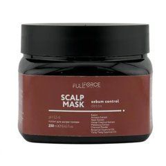 Маска-глина Full Force  sebum control detox для жирного типу шкіри голови