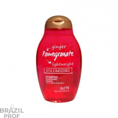 Justk Ginger & Pomegranate Volumizing Shampoo for thin hair